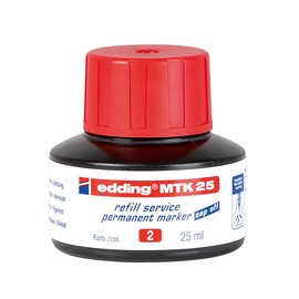 Permanentmarker-Nachfülltusche MTK25 25ml rot Edding 4-MTK25002 (ST=25 MILLILITER) Produktbild