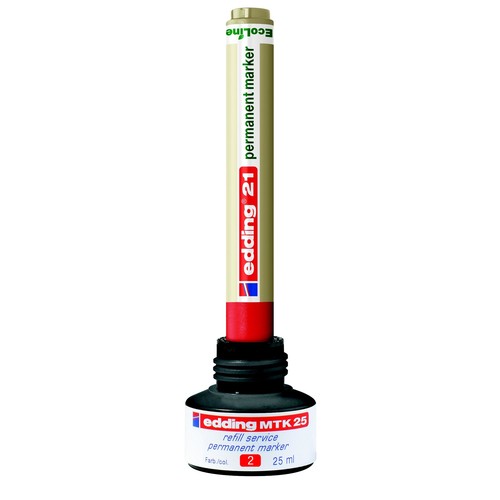 Permanentmarker-Nachfülltusche MTK25 25ml rot Edding 4-MTK25002 (ST=25 MILLILITER) Produktbild Additional View 2 L