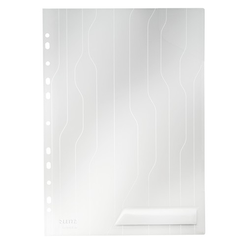 Prospekthüllen Combifile oben offen A4 200µ transparent PP genarbt Leitz 4726-00-03 (PACK=5 STÜCK) Produktbild Front View L