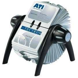 Rolodex Visifix 25-teilig 72x104mm für 400Karten metallic schwarz Durable 2417-01 Produktbild