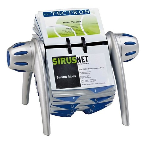 Rolodex Visifix 25-teilig 72x104mm für 400Karten metallic schwarz Durable 2417-01 Produktbild Additional View 1 L