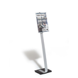 Bodenständer CRYSTAL SIGN STAND A3 125cm silber/Acryl Aluminium Durable 4819-23 Produktbild