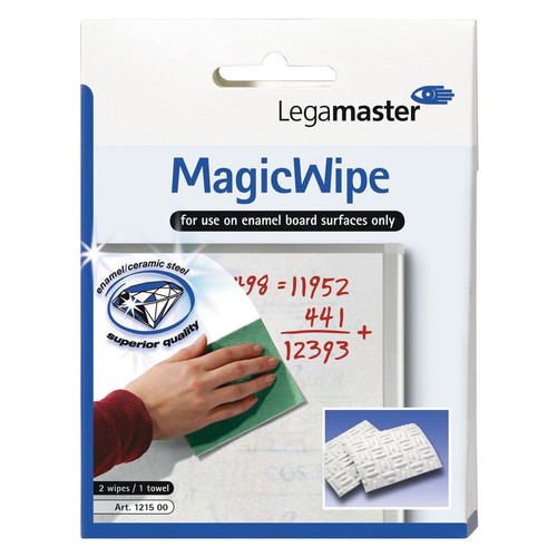 Mikrofaser-Reinigungstuch MagicWipe weiß Legamaster 7-121500 (PACK = 2X MAGICWIPE + 1 TROCKENTUCH) Produktbild Additional View 1 L