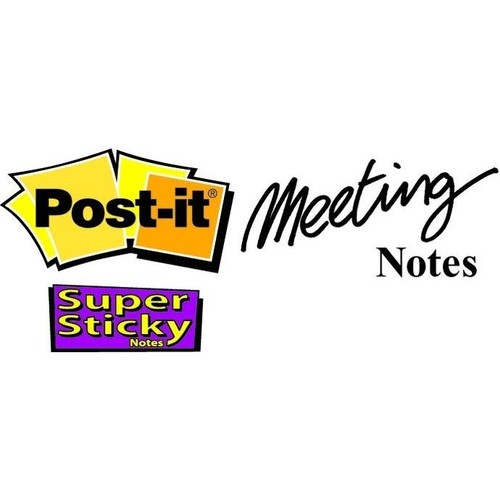 Haftnotizen Post-it Super Sticky Meeting Notes 152x101mm neonfarben 3M 6445-4SS (PACK=4x 45 BLATT) Produktbild Additional View 8 L
