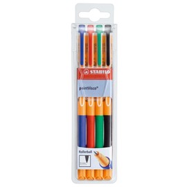 Tintenroller Pointvisco 1099 Etui 0,5mm sortiert Stabilo 1099/4 (ETUI=4 STÜCK) Produktbild