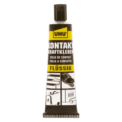 Klebstoff Kontakt Kraftkleber 42g Tube flüssig schnelltrocknend UHU 46080 (TUBE=42 GRAMM) Produktbild
