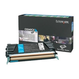 Toner für Optra C534 7000Seiten cyan Lexmark C5340CX Produktbild