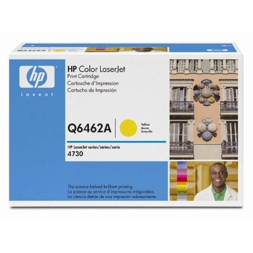 Toner 644A für Color LaserJet CM4730 12000Seiten yellow HP Q6462A Produktbild Front View L
