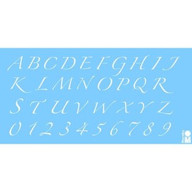 Schablone Alphabet + Nummern 15x30cm Polyester Marabu 0276000000065 Produktbild