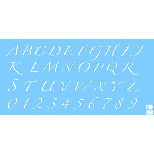 Schablone Alphabet Nummern 15x30cm Polyester Marabu Kaufen Sonstiger Bastelbedarf Bei Liebl De