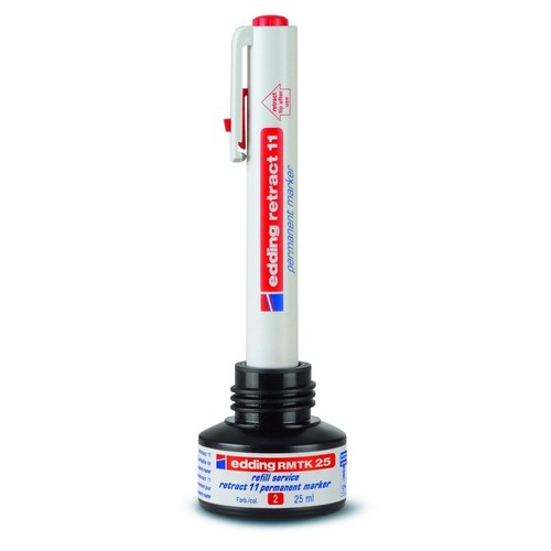 Permanentmarker 11 Retract 1,5-3mm Rundspitze blau Edding 4-11003 Produktbild Additional View 3 L