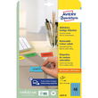 Etiketten Inkjet+Laser+Kopier 45,7x21,2mm auf A4 Bögen blau wiederablösbar Zweckform L6039-20 (PACK=960 STÜCK) Produktbild Additional View 1 S