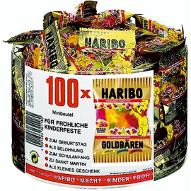 Haribo Minibeutel Fruchtgummi Goldbären (DS=100 BEUTEL) Produktbild