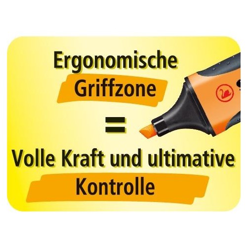 Textmarker Executive 73 2-5mm Keilspitze orange Stabilo 73/54 Produktbild Side View L