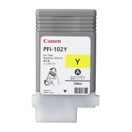 Tintenpatrone PFI-102Y für Canon IPF500/600 130ml yellow Canon 0898b001 Produktbild