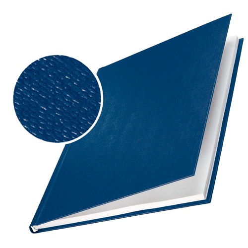 Bindemappen Hard Cover A4 für 36-70Blatt blau Leinenstruktur Leitz 7391-00-35 (PACK=10 STÜCK) Produktbild Front View L
