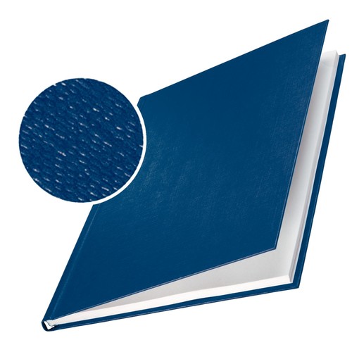 Bindemappen Hard Cover A4 für 71-105Blatt blau Leinenstruktur Leitz 7392-00-35 (PACK=10 STÜCK) Produktbild Front View L