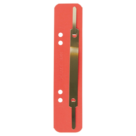 Einhänge-Heftstreifen kurz mit Metall-Deckschiene 35x158mm rot Karton Leitz 3701-00-25 (PACK=25 STÜCK) Produktbild