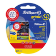 Tintenpatrone für Griffix Schulfüller P1RB mit Motiv Tiere königsblau löschbar Pelikan 400192106 (PACK = 2x5 STÜCK) Produktbild