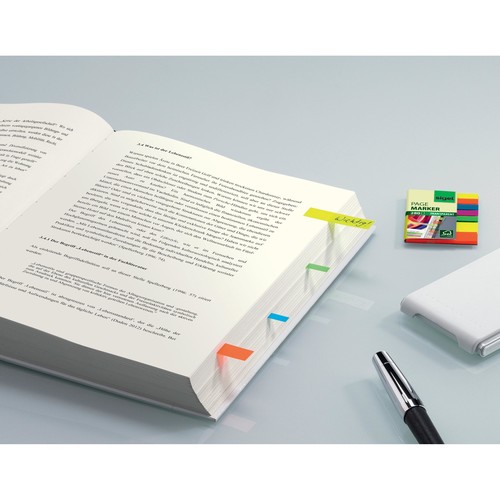 Haftmarker Film Mix 50x8mm + 50x20mm 5+2 Farben transparent Sigel HN616 (PACK=7x 40 STÜCK) Produktbild Additional View 1 L