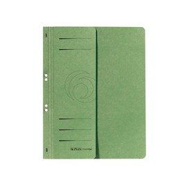Ösenhefter 1/2 Vorderdeckel kaufmännische Heftung 238x305mm grün Karton Herlitz 10837318 Produktbild