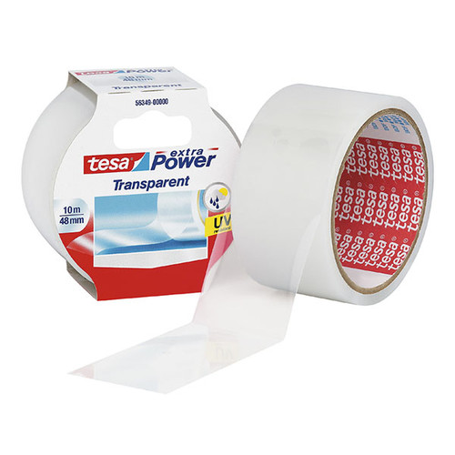 Gewebeband extra Power Universal 48mm x 10m transparent Tesa 56349-00000-02 (RLL=10 METER) Produktbild Additional View 1 L
