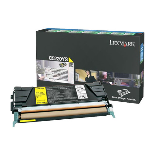 Toner für Optra C520N/C522N/C524 3000Seiten yellow Lexmark C5220YS Produktbild Front View L