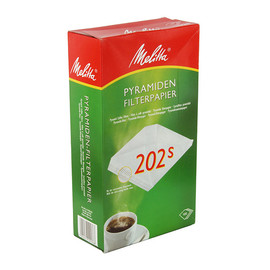 Kaffee-Filtertüten Pyramide weiß Melitta 202S (PACK=100 STÜCK) Produktbild