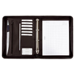 Ringbuchmappe mit Reißverschluss A4 OFFICE SET schwarz Kunstleder Alassio 30060 Produktbild
