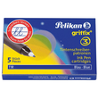 Tintenpatrone für Griffix Tintenroller T1R blau löschbar Pelikan 960567 (PACK=5 STÜCK) Produktbild Additional View 4 S