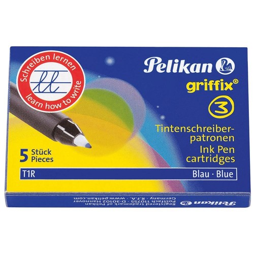 Tintenpatrone für Griffix Tintenroller T1R blau löschbar Pelikan 960567 (PACK=5 STÜCK) Produktbild Additional View 4 L