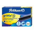 Tintenpatrone für Griffix Tintenroller T1R blau löschbar Pelikan 960567 (PACK=5 STÜCK) Produktbild Additional View 1 S