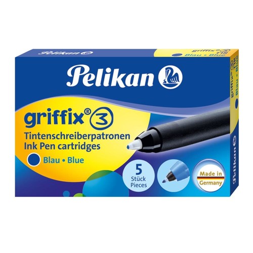Tintenpatrone für Griffix Tintenroller T1R blau löschbar Pelikan 300011367 (PACK=5 STÜCK) Produktbild Additional View 1 L