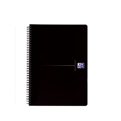 Collegeblock Oxford Smart Black A4+ liniert 4-fach Lochung 70Blatt 90g Optik Paper weiß 100050227 Produktbild Additional View 1 L