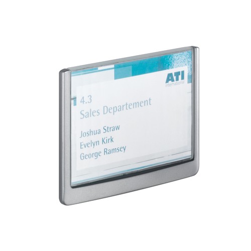 Türschild CLICK SIGN 149x105,5mm graphit kunststoff Durable 4861-37 Produktbild Additional View 1 L