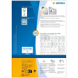 Etiketten Inkjet+Laser+Kopier 96x63,5mm auf A4 Bögen Movables weiß wiederablösbar Herma 10308 (PACK=800 STÜCK) Produktbild Additional View 1 S