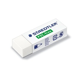 Radiergummi PVC-frei 23x13x65mm weiß Kautschuk Staedtler 525B20 Produktbild