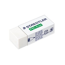 Radiergummi PVC-frei 19x13x43mm weiß Kautschuk Staedtler 525B30 Produktbild