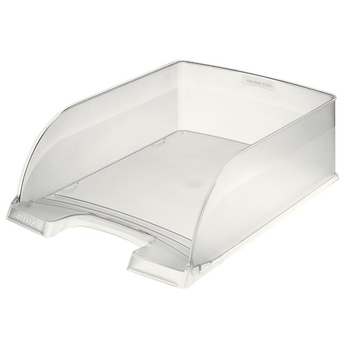 Briefkorb Plus Jumbo bis A4 242x95x340mm frost Kunststoff Leitz 5233-00-03 Produktbild Front View L