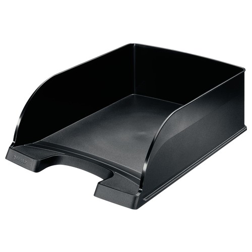 Briefkorb Plus Jumbo für A4 242x95x340mm schwarz Kunststoff Leitz 5233-00-95 Produktbild Front View L