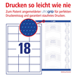 Etiketten Inkjet+Laser+Kopier 64x45mm auf A4 Bögen weiß Zweckform 3671 (PACK=1800 STÜCK) Produktbild Additional View 3 S