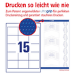 Etiketten Inkjet+Laser+Kopier 64x50mm auf A4 Bögen weiß Zweckform 3672 (PACK=1500 STÜCK) Produktbild Additional View 3 S