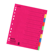 Register Blanko A4 überbreit 245x297mm 10-teilig vollfarbig Karton Falken 80086390 Produktbild