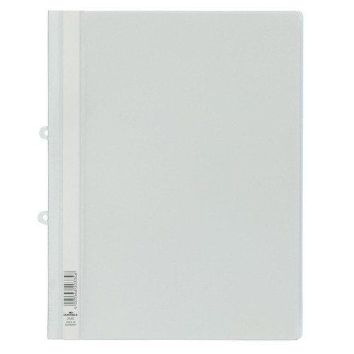 Schnellhefter mit Abheftschieber A4 überbreit weiß Durable 2580-02 Produktbild Front View L