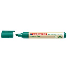 Permanentmarker EcoLine 22 1-5mm Keilspitze grün Edding 4-22004 Produktbild