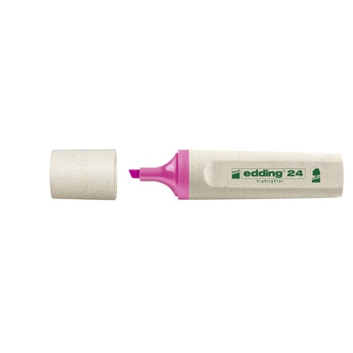 Textmarker EcoLine 24 Highlighter 2-5mm Keilspitze rosa Edding 4-24009 Produktbild Additional View 4 L