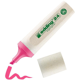 Textmarker EcoLine 24 Highlighter 2-5mm Keilspitze rosa Edding 4-24009 Produktbild