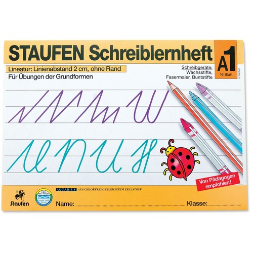 Schreiblernheft A1 A4 Quer Linienabstand 2cm 16blatt Staufen 12605 Kaufen Sale Restposten Bei Liebl De