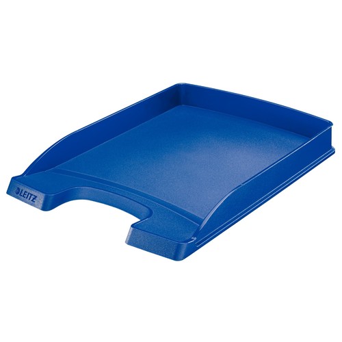 Briefkorb Plus flach für A4 242x32x340mm blau Kunststoff Leitz 5237-00-35 Produktbild Front View L