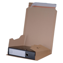 Wellpappe Versandverpackung braun für Ordner DIN A4 / 320 x 285 x 35-80mm Produktbild